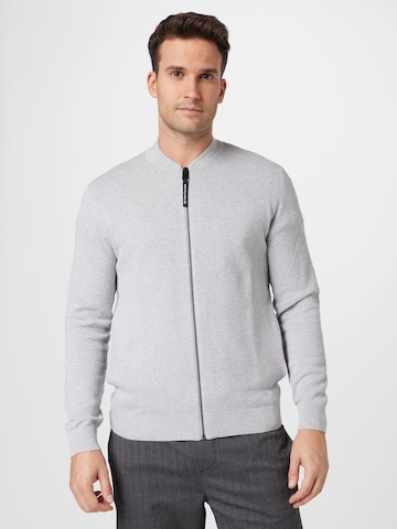 TOM TAILOR Knit Cardigan in Grey: front