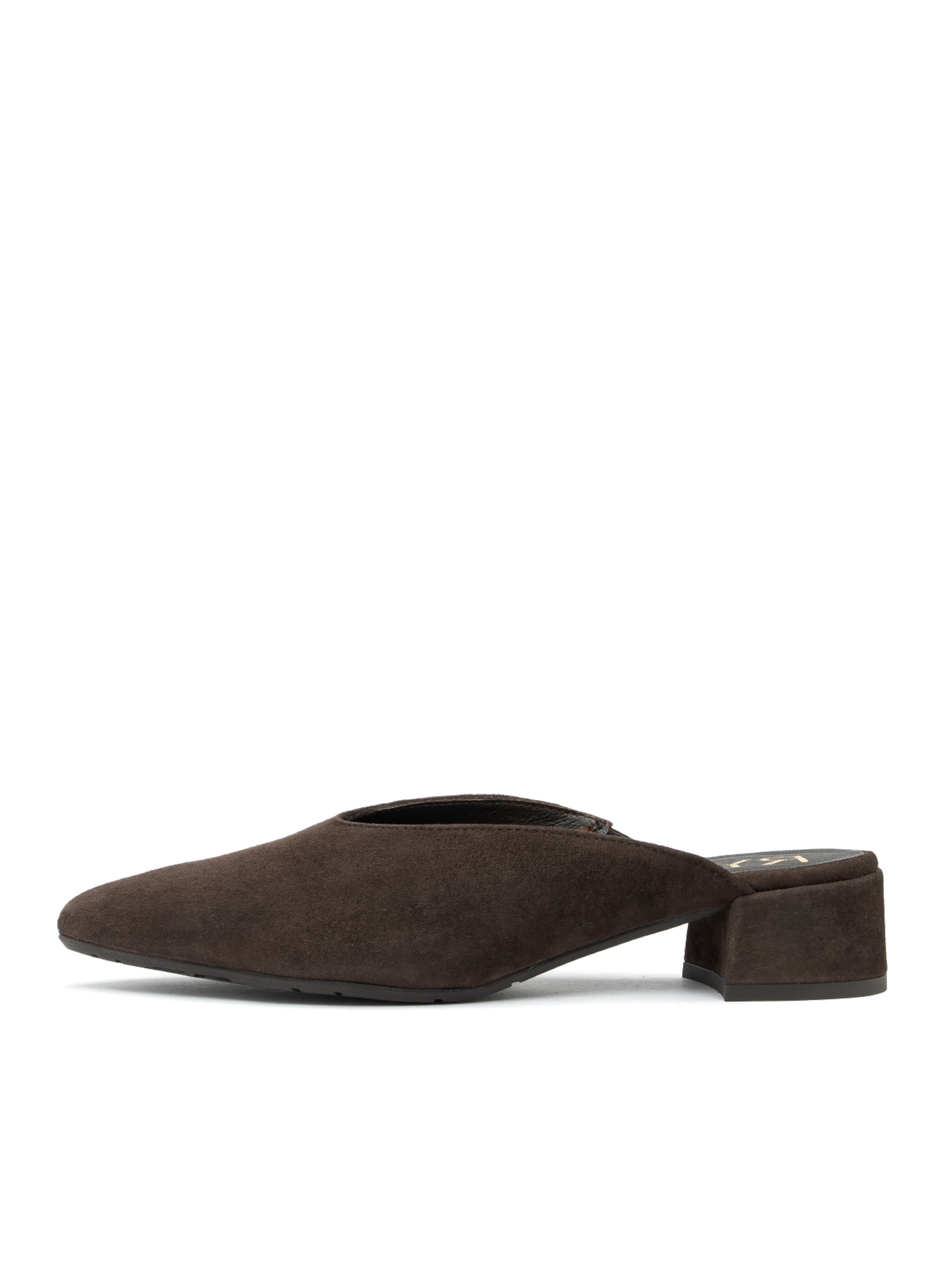 RYLKO Pantofle w kolorze brązowy: przód