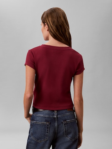 T-shirt Calvin Klein Jeans en rouge