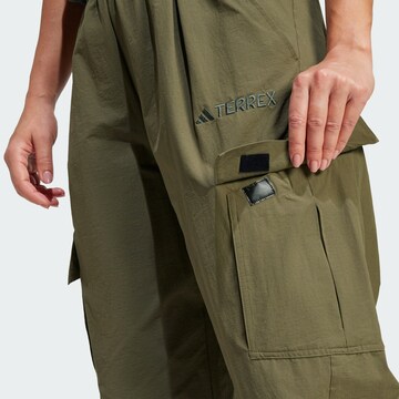 ADIDAS TERREX Loosefit Outdoorbroek 'Xploric' in Groen