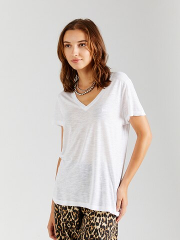 Lee Футболка 'V NECK TEE' в Белый: спереди