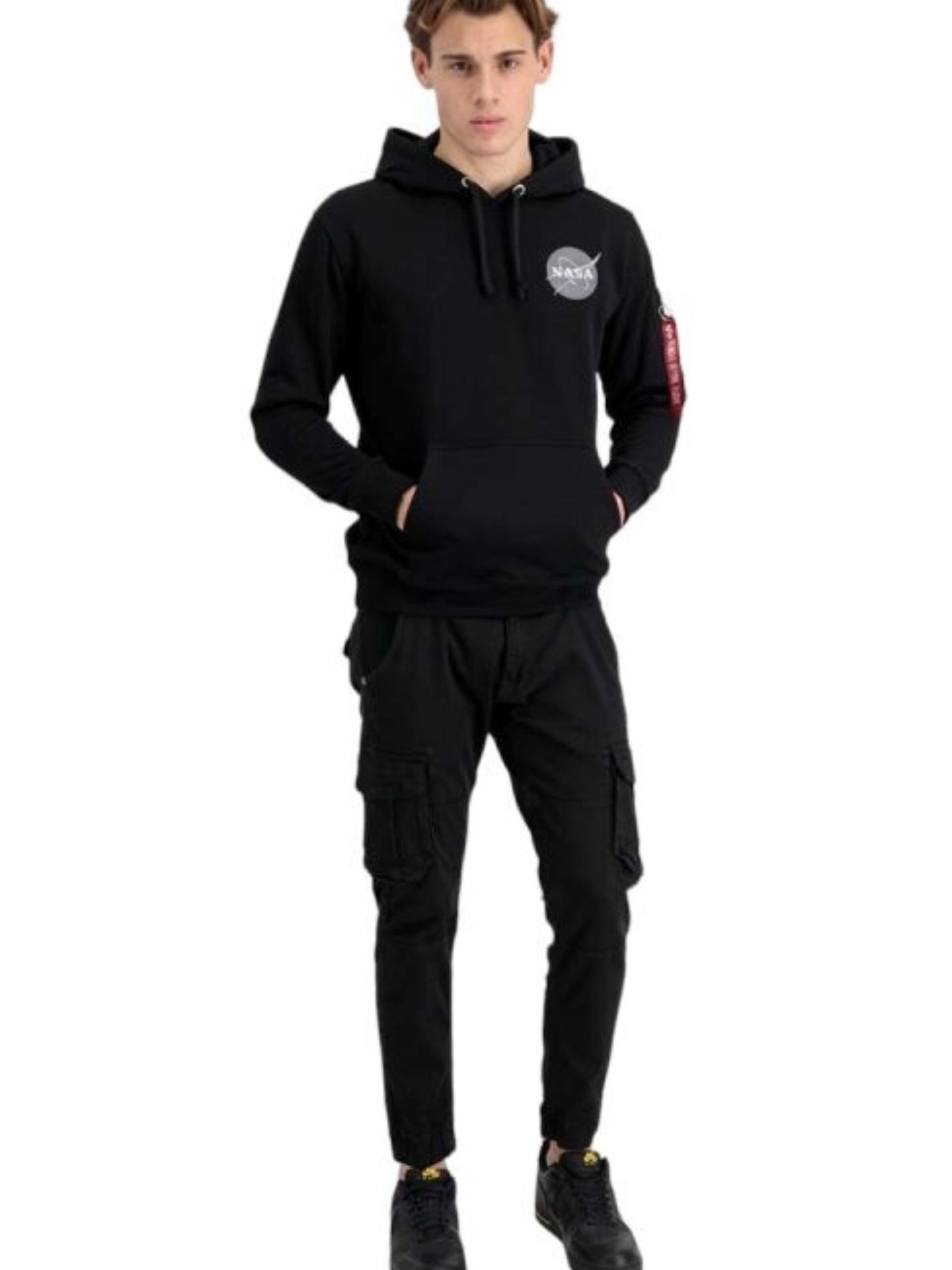 ALPHA INDUSTRIES Sweatshirt 'Space Shuttle' in Black