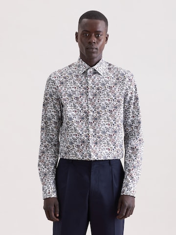 Coupe regular Chemise business SEIDENSTICKER en gris