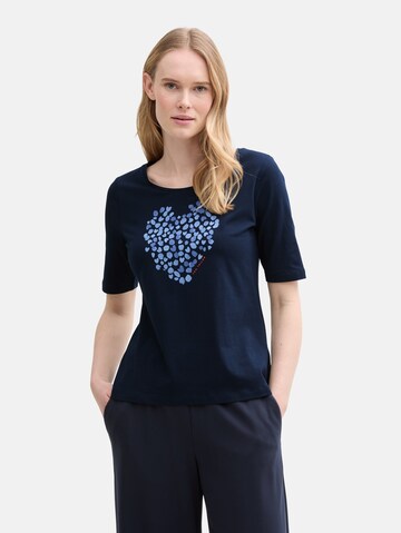 TOM TAILOR Shirt in Blue: front