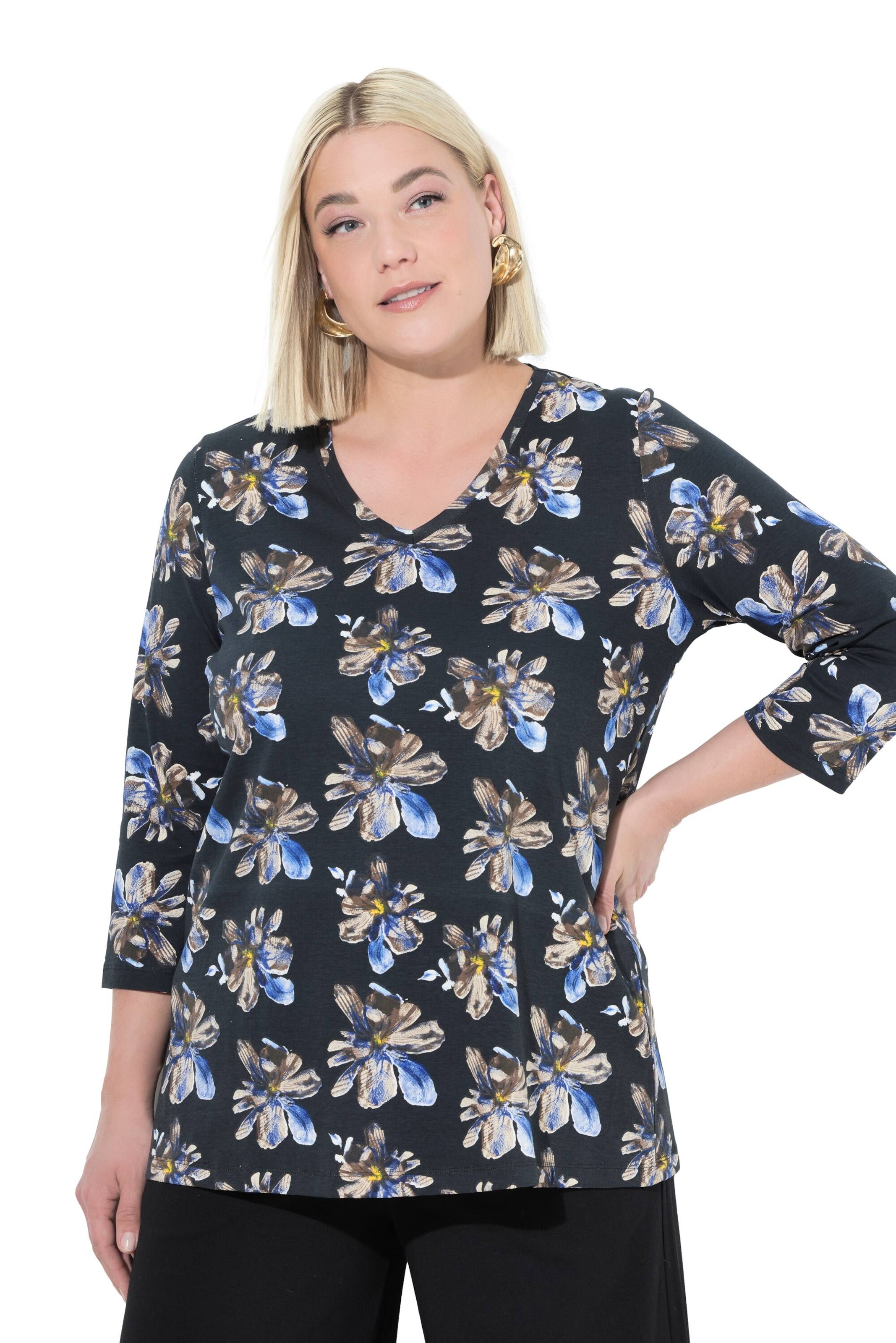Ulla Popken Shirt in Blue: front