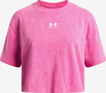 UNDER ARMOUR Functioneel shirt 'Rival' in Roze: voorkant