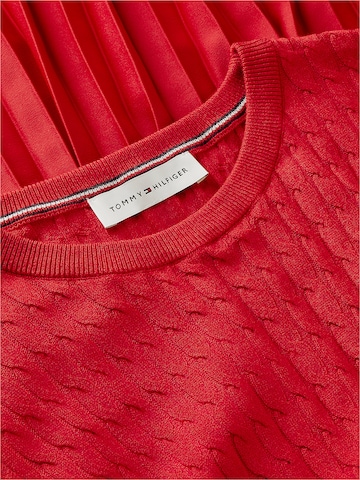 TOMMY HILFIGER Úpletové šaty – červená