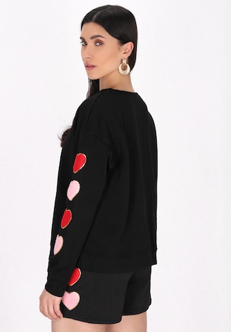 faina - Sweatshirt 'Home' em preto