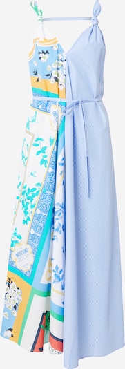 Moschino Jeans Vestido de verão em creme / azul claro / laranja escuro / preto, Vista do artigo