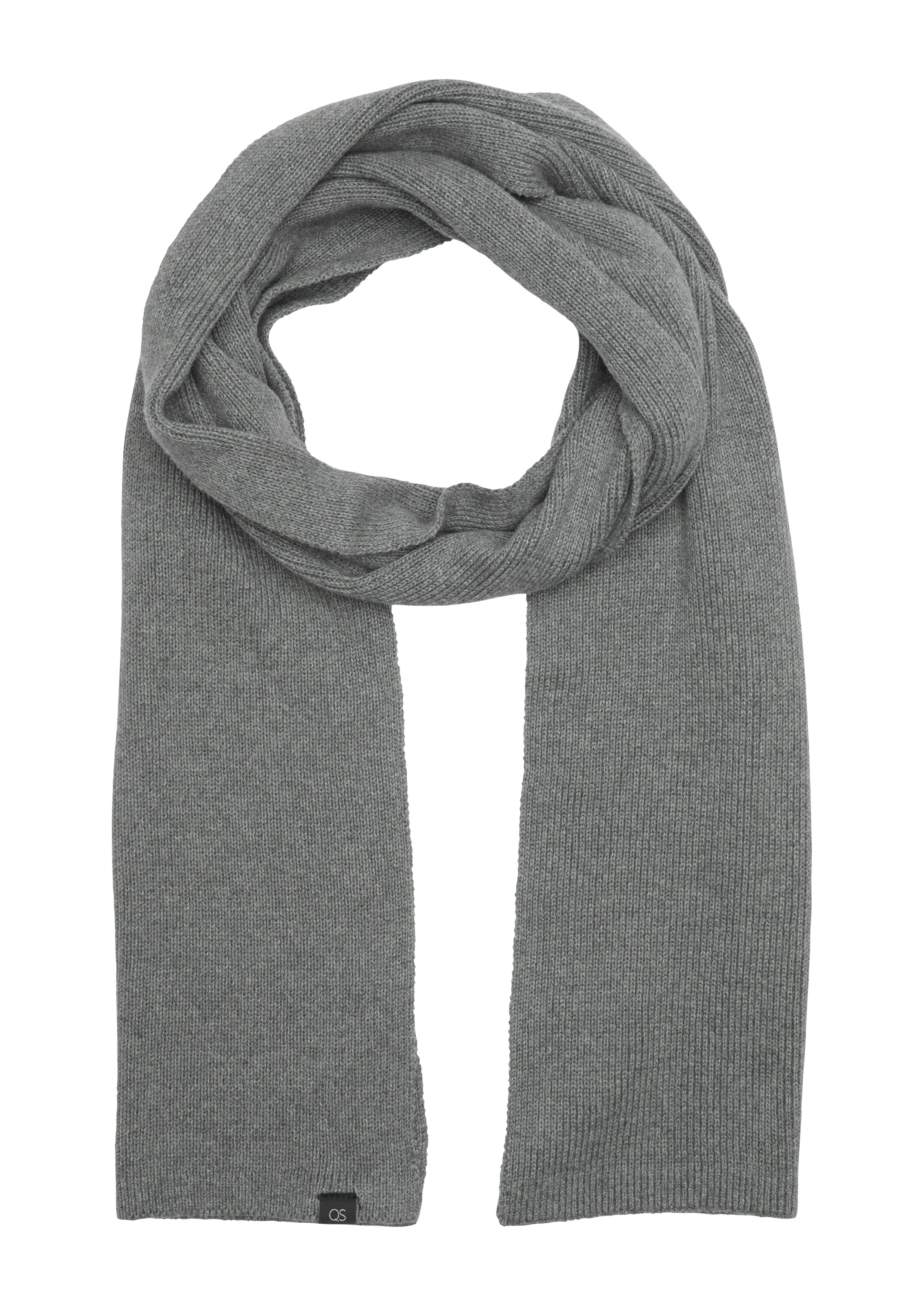 QS Schal in Grau: Vorderseite