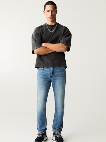 Pull&Bear Slimfit Kavbojke | modra barva