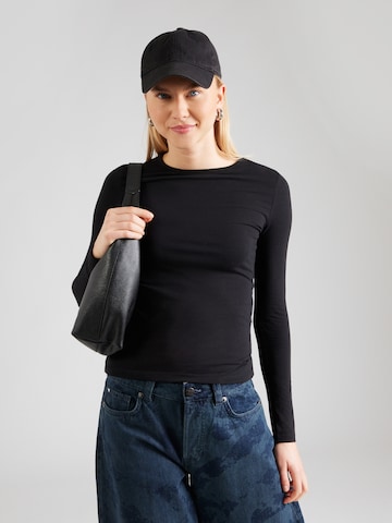 ABOUT YOU Majica 'Layla' | črna barva: sprednja stran