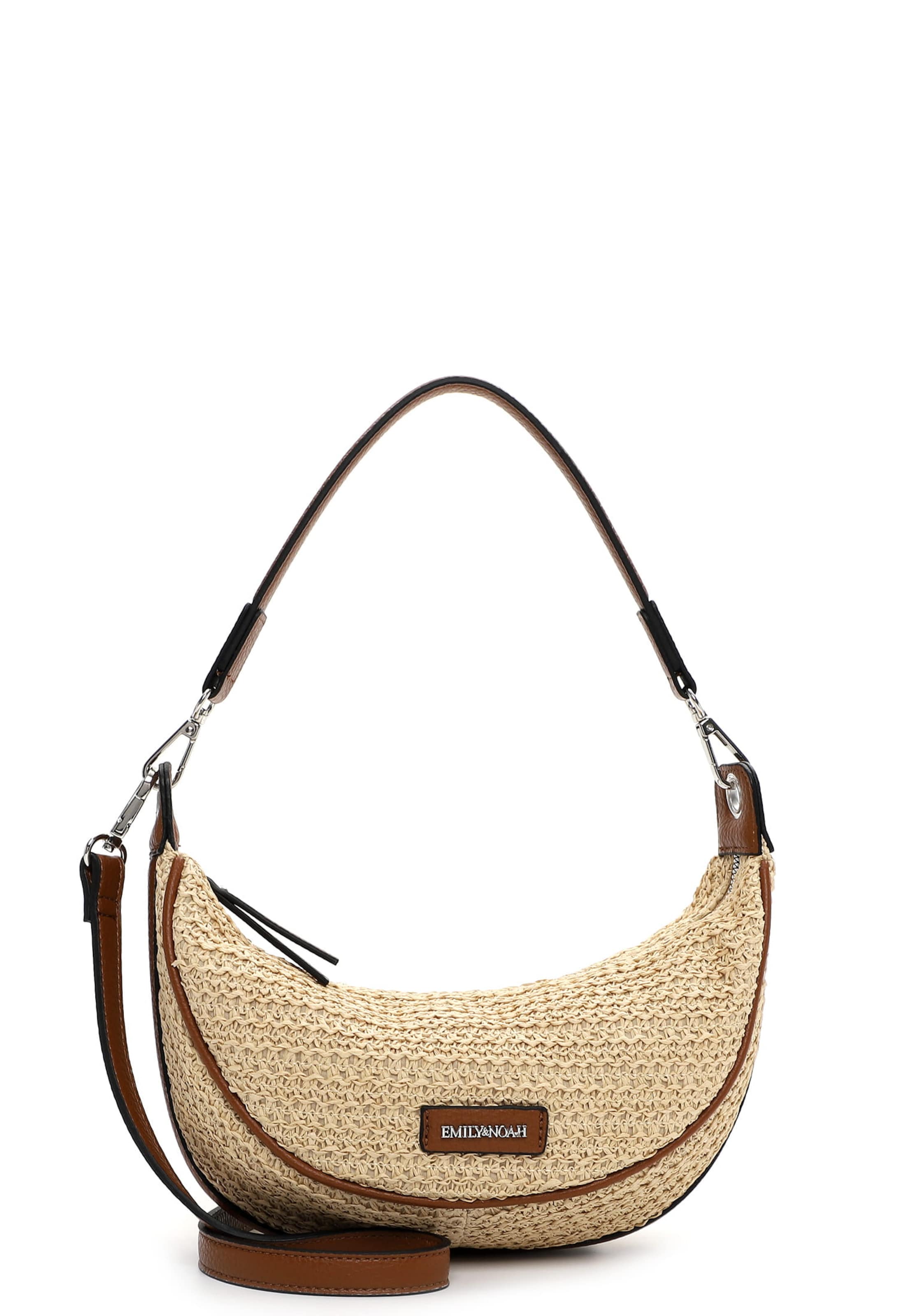 Emily & Noah Handtas 'Elda' in Beige: voorkant
