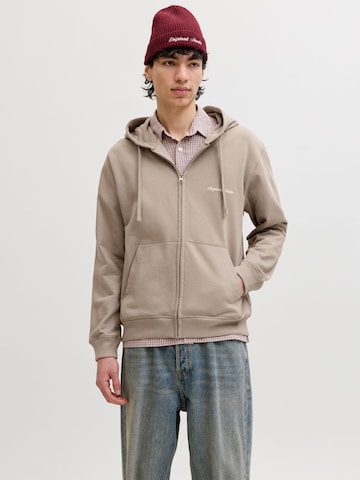 JACK & JONES Sweatvest in Groen: voorkant