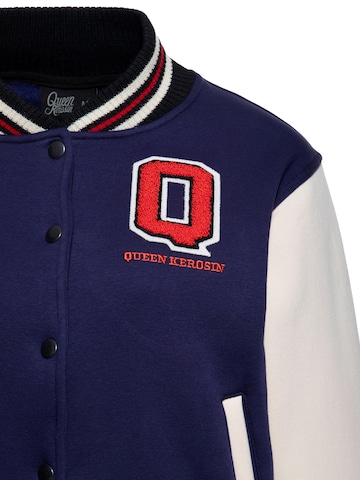 Queen Kerosin Übergangsjacke 'Q' in Blau