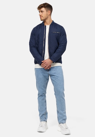 INDICODE JEANS Tussenjas 'Leander' in Blauw