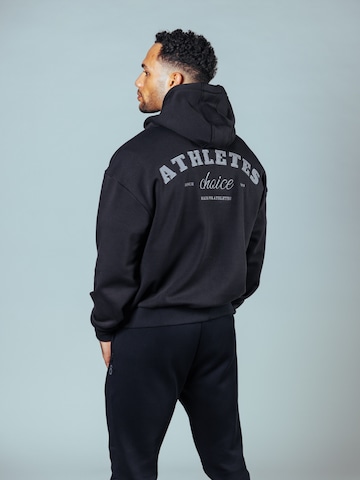 Lifters Zip-Up Hoodie in Black