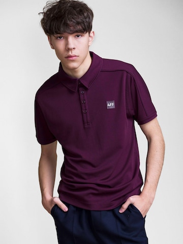 4funkyflavours Poloshirt 'Why Don't You' in Rot: predná strana