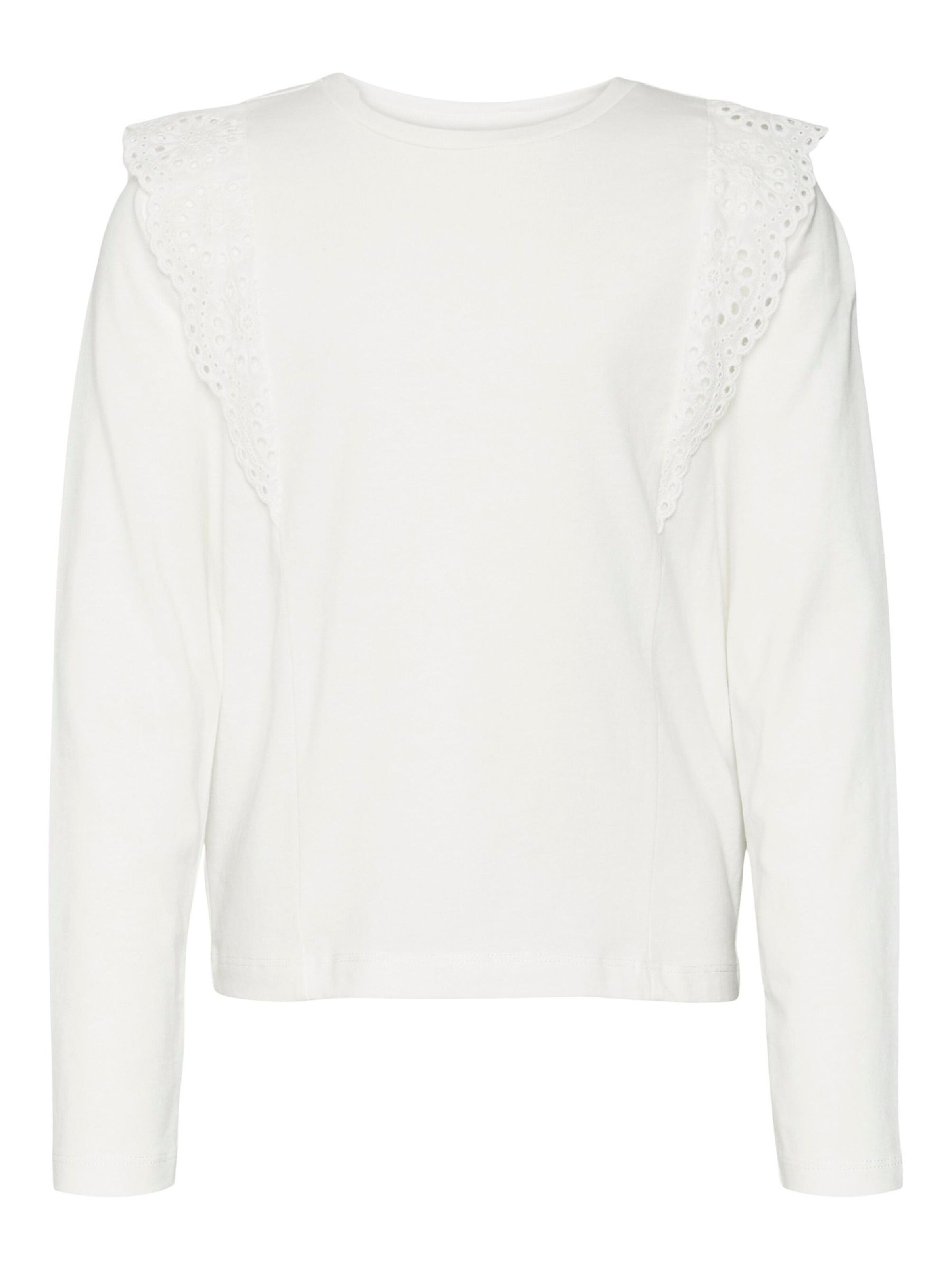 Vero Moda Girl Blouse 'VMPanna' in Wit: voorkant