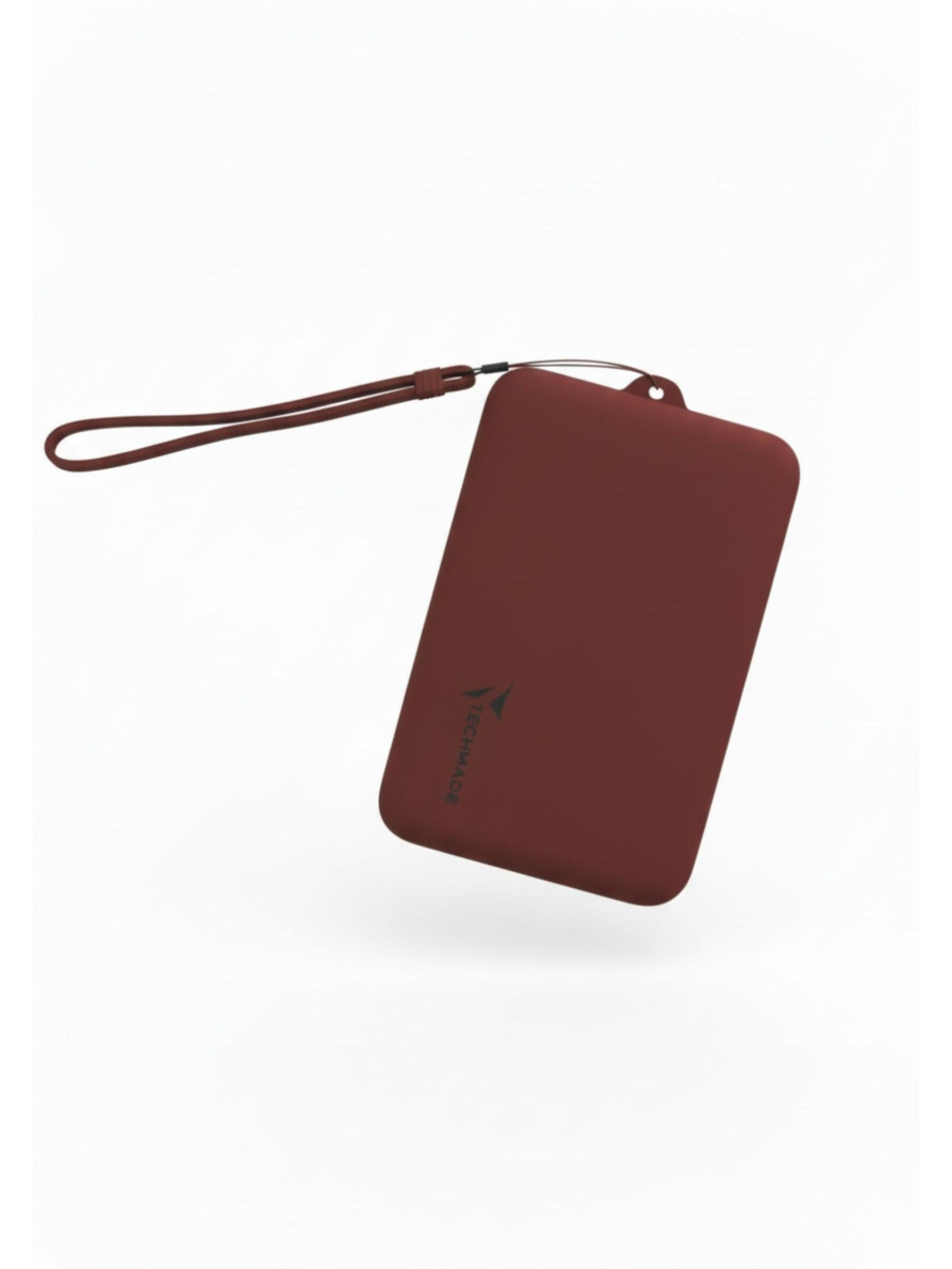 Techmade Digital Watch 'Glow Smartwatch mit passender Pochette' in Red