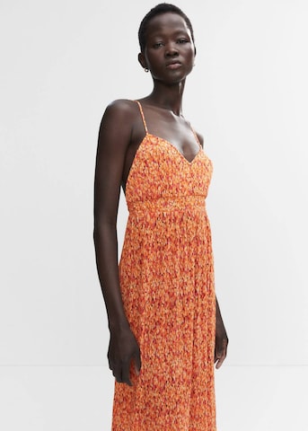 Rochie de vară de la MANGO pe portocaliu