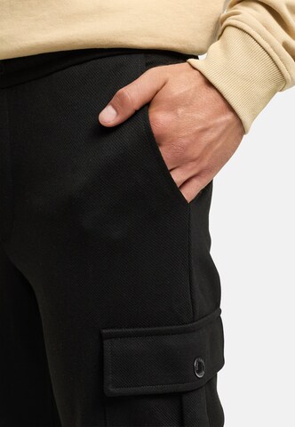 INDICODE JEANS Regular Cargo trousers 'INNezzo' in Black