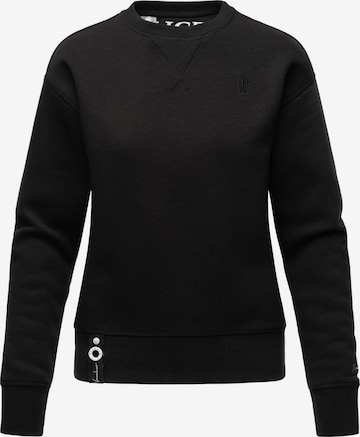 NAVAHOO Sweatshirt in Zwart: voorkant