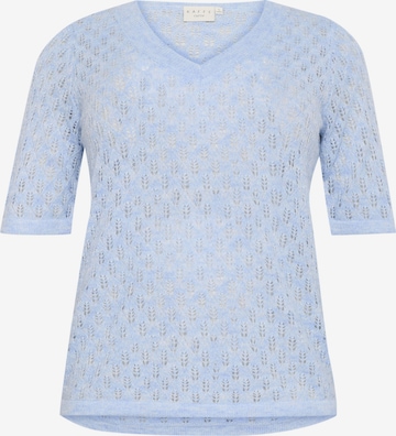 KAFFE CURVE Свитер 'KCLoura' в Синий: спереди