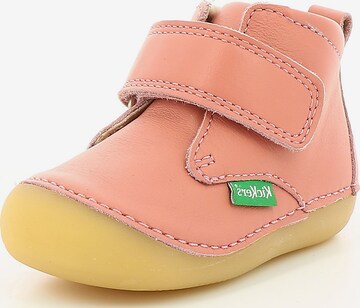 Kickers - Sapato de primeiros passos 'SABIO' em rosa: frente