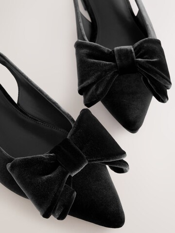 Next Лодочки с открытой пяткой в Черный