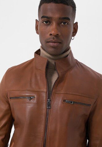 Veste mi-saison Jimmy Sanders en marron