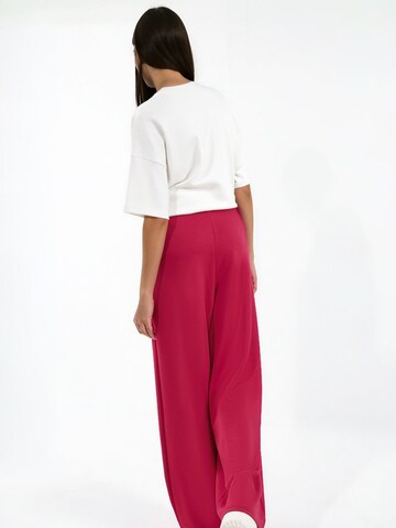 Wide leg Pantaloni di Hiccup in rosso