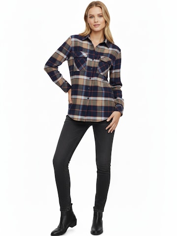 Radwa Bluse 'Radwa Women’s Plaid Flannel' i brun