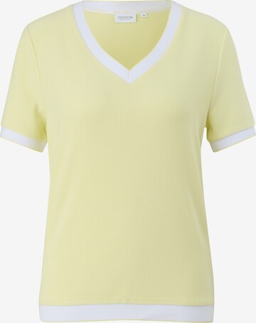 T-shirt comma casual identity en jaune : devant