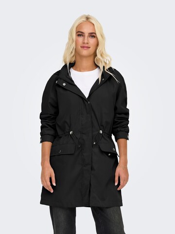 JDY Between-seasons parka 'JDYHAZEN' in Black: front