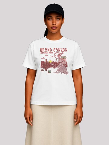 F4NT4STIC T-Shirt 'US National Parks Grand Canyon Sunrise' in Weiß: Vorderseite