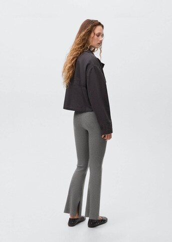 MANGO TEEN Flared Pants 'Sweatp' in Grey