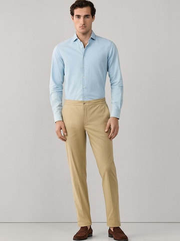 Hackett London Loose fit Chino trousers in Beige: front