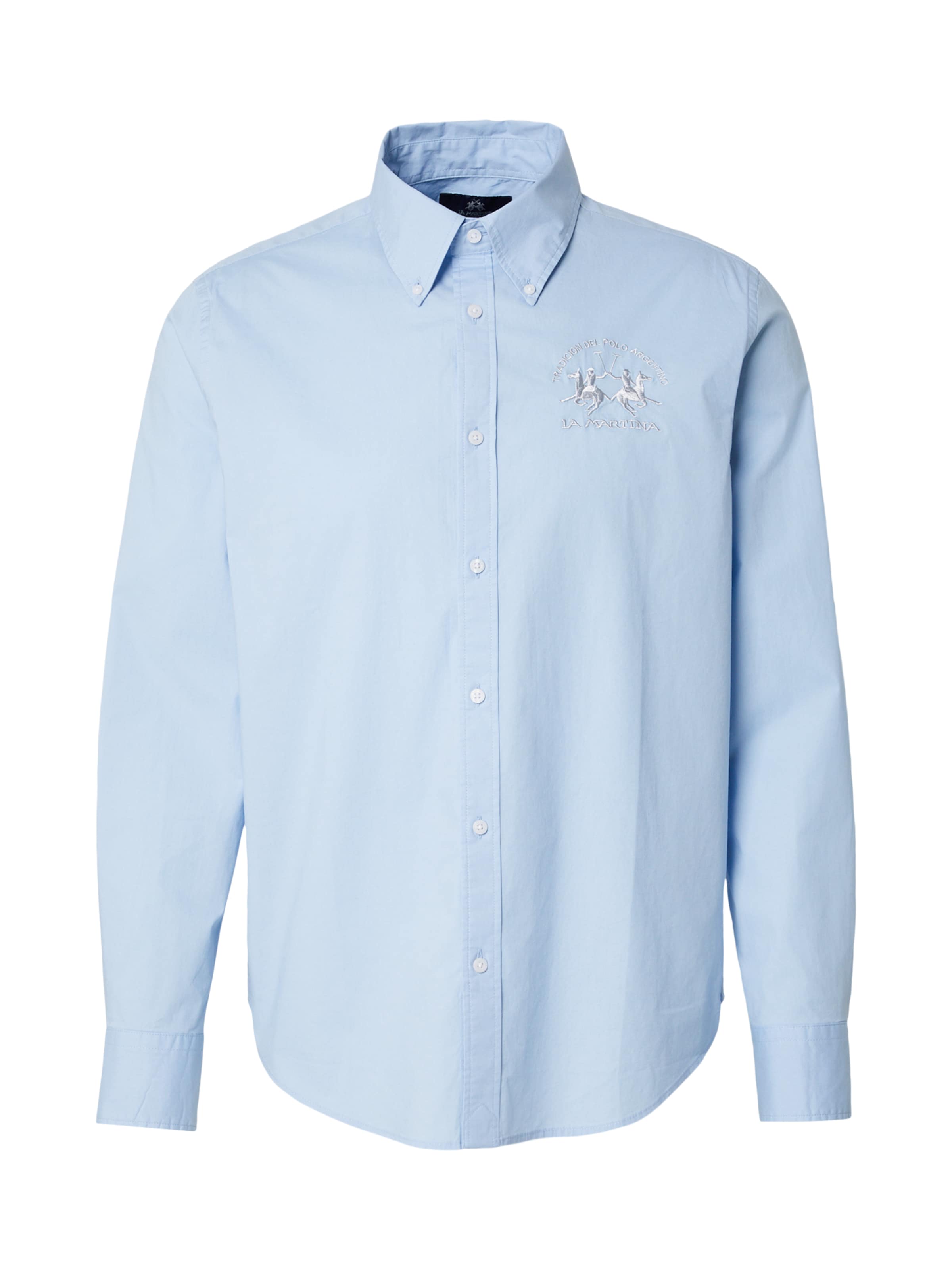 Coupe regular Chemise La Martina en bleu : devant