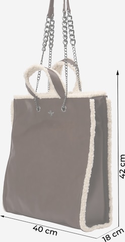 STUFF MAKER Torba shopper 'KENNEDY TOWN' w kolorze brązowy