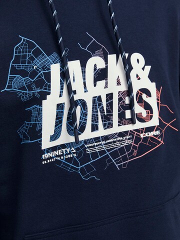 Sweat-shirt 'Map' JACK & JONES en bleu