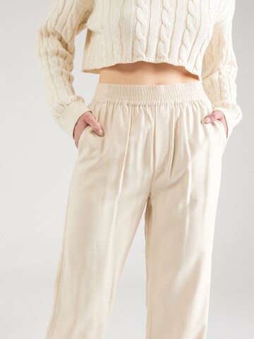 Wide leg Pantaloni 'Phillipa' de la mbym pe bej