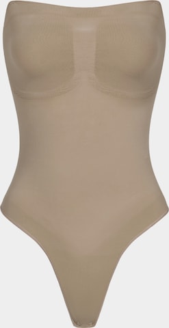 cfab (formerly creamy fabrics) Shapingbody 'Trägerloser Bodysuit Sculpting Shapewear mit String' i beige: framsida