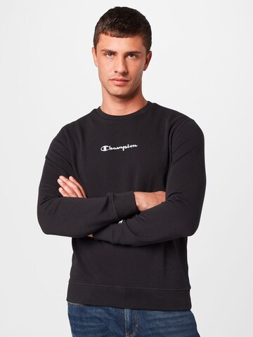 Champion Authentic Athletic Apparel Sweatshirt in Black: front