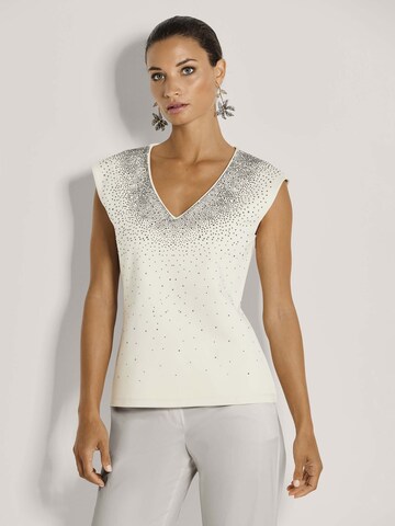 T-shirt MADELEINE en blanc : devant