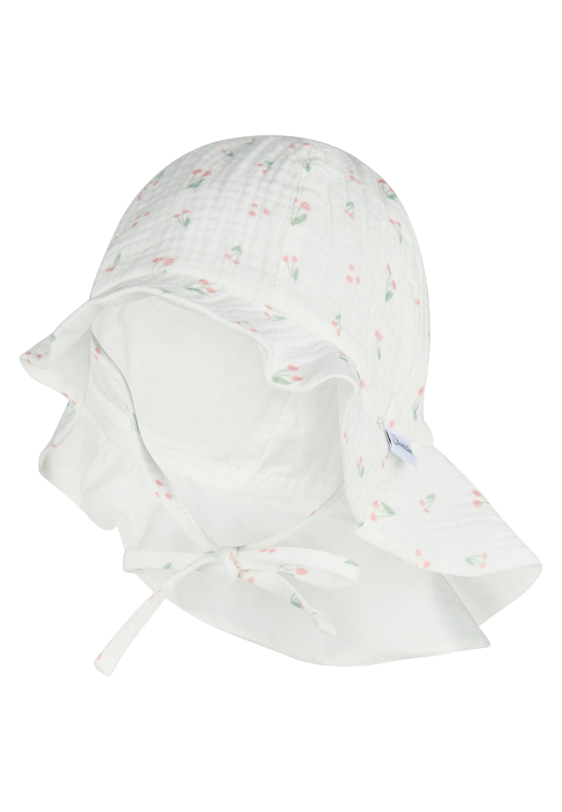 STERNTALER Hut 'Kirschen' in Weiß: Vorderseite