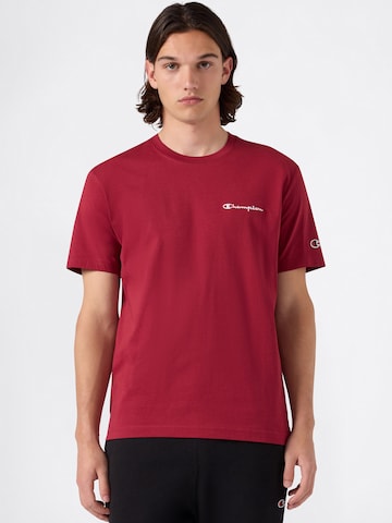 Champion T-shirt i röd: framsida