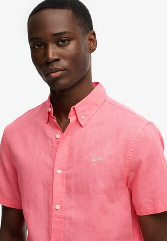 Superdry & Co Comfort Fit Hemd in Pink