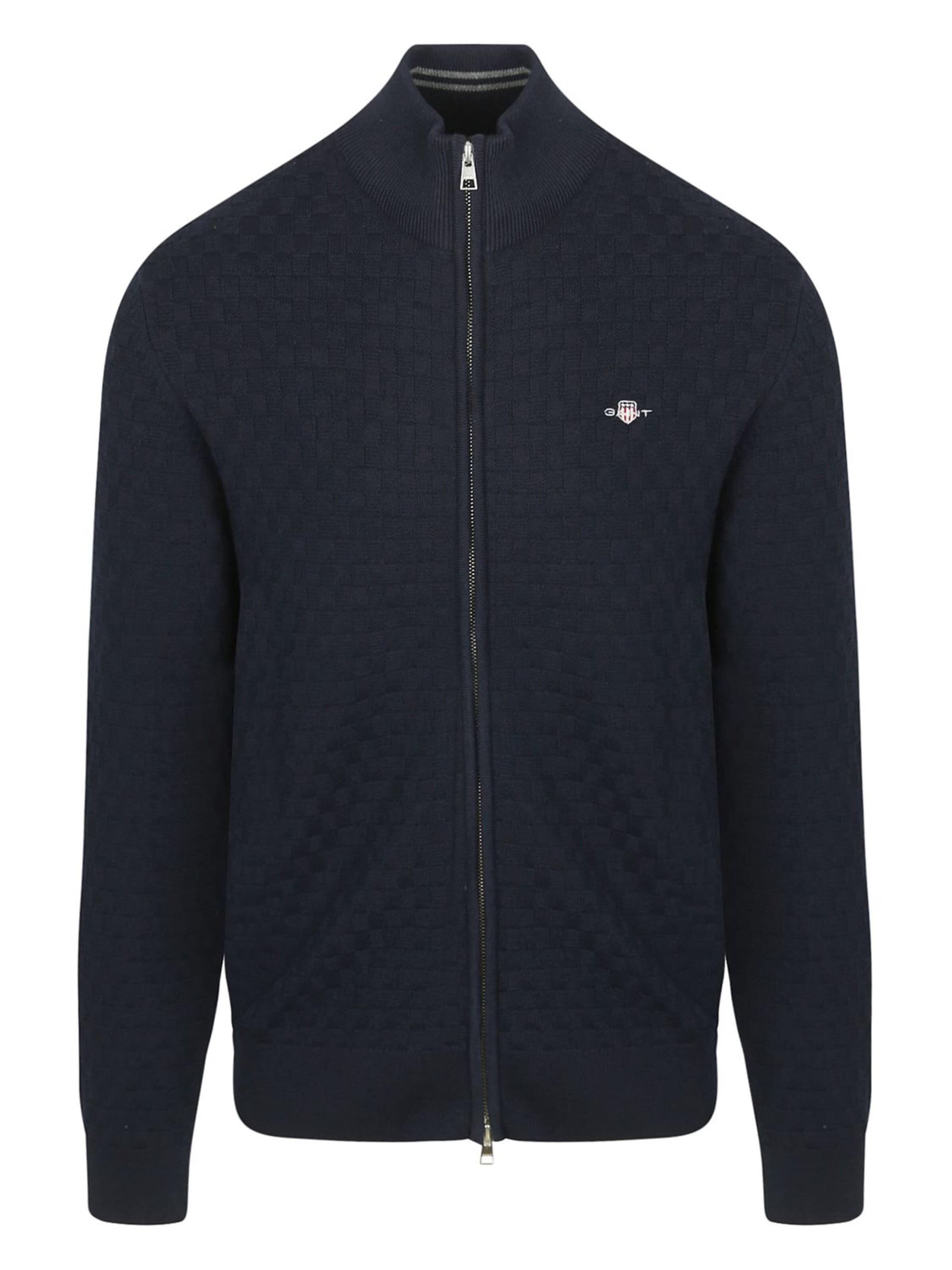 Vestes en maille GANT en bleu : devant