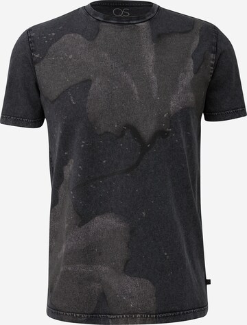 T-Shirt QS en noir : devant